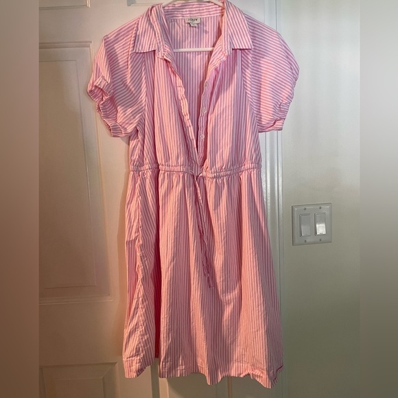 J. Crew Dresses & Skirts - J. Crew Pink and White Striped Dress